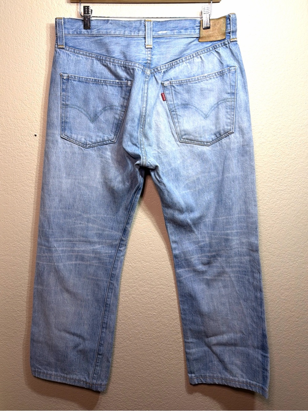 Levi's Vintage Clothing LVC 1947 501 Made in USA Big E Selvedge Jeans 34x26.5”